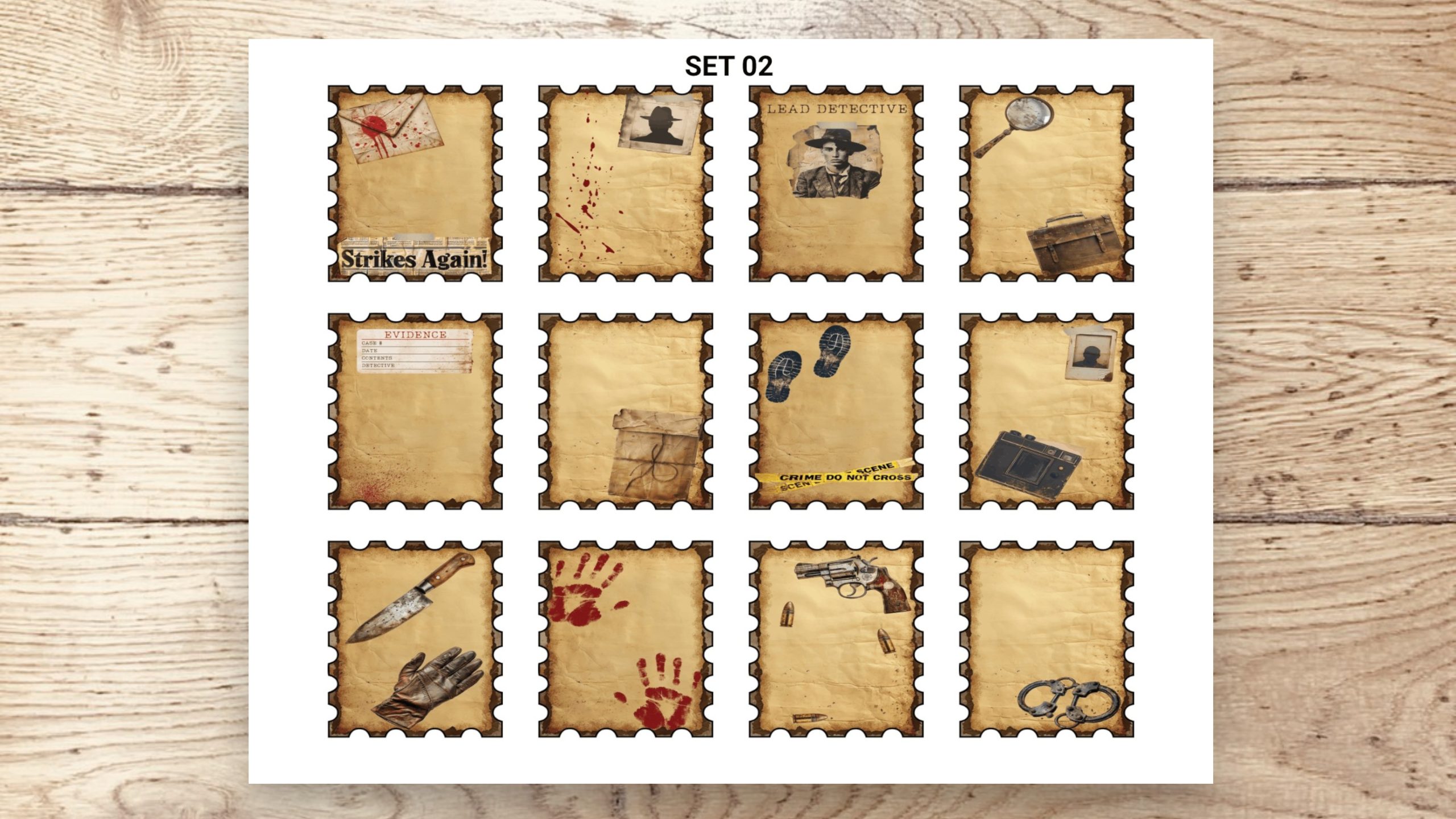 Stamp Stickers - True Crime 01 - Image 3