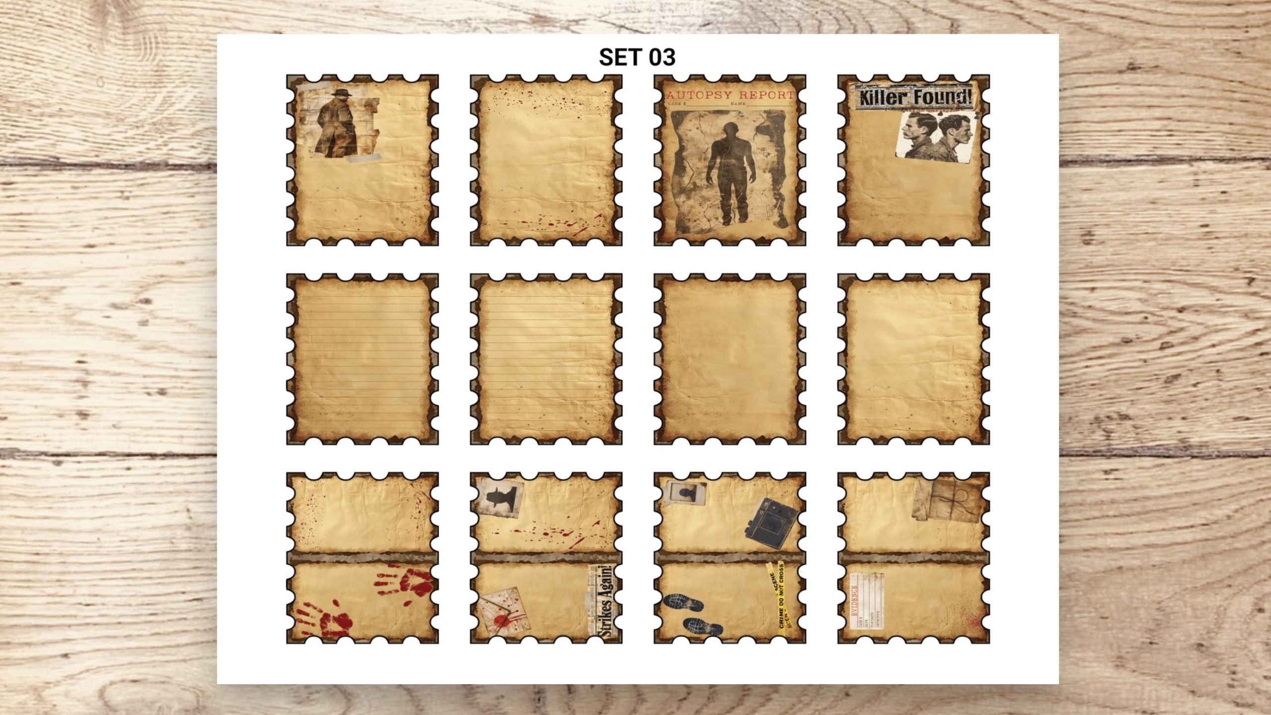 Stamp Stickers - True Crime 01 - Image 4