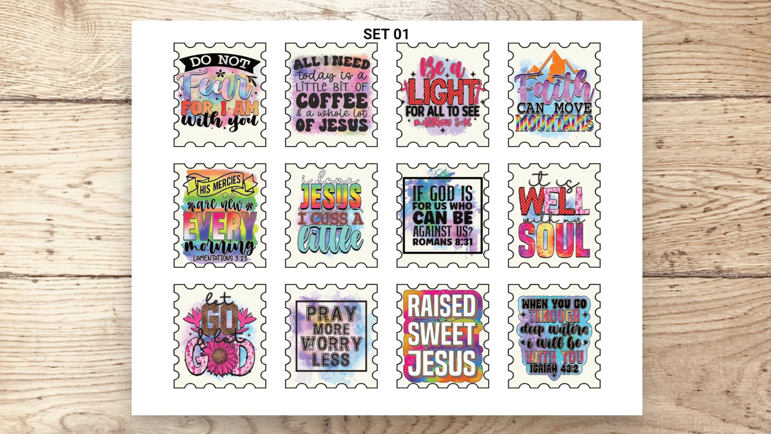 Stamp Stickers - Faith 01 - Image 3