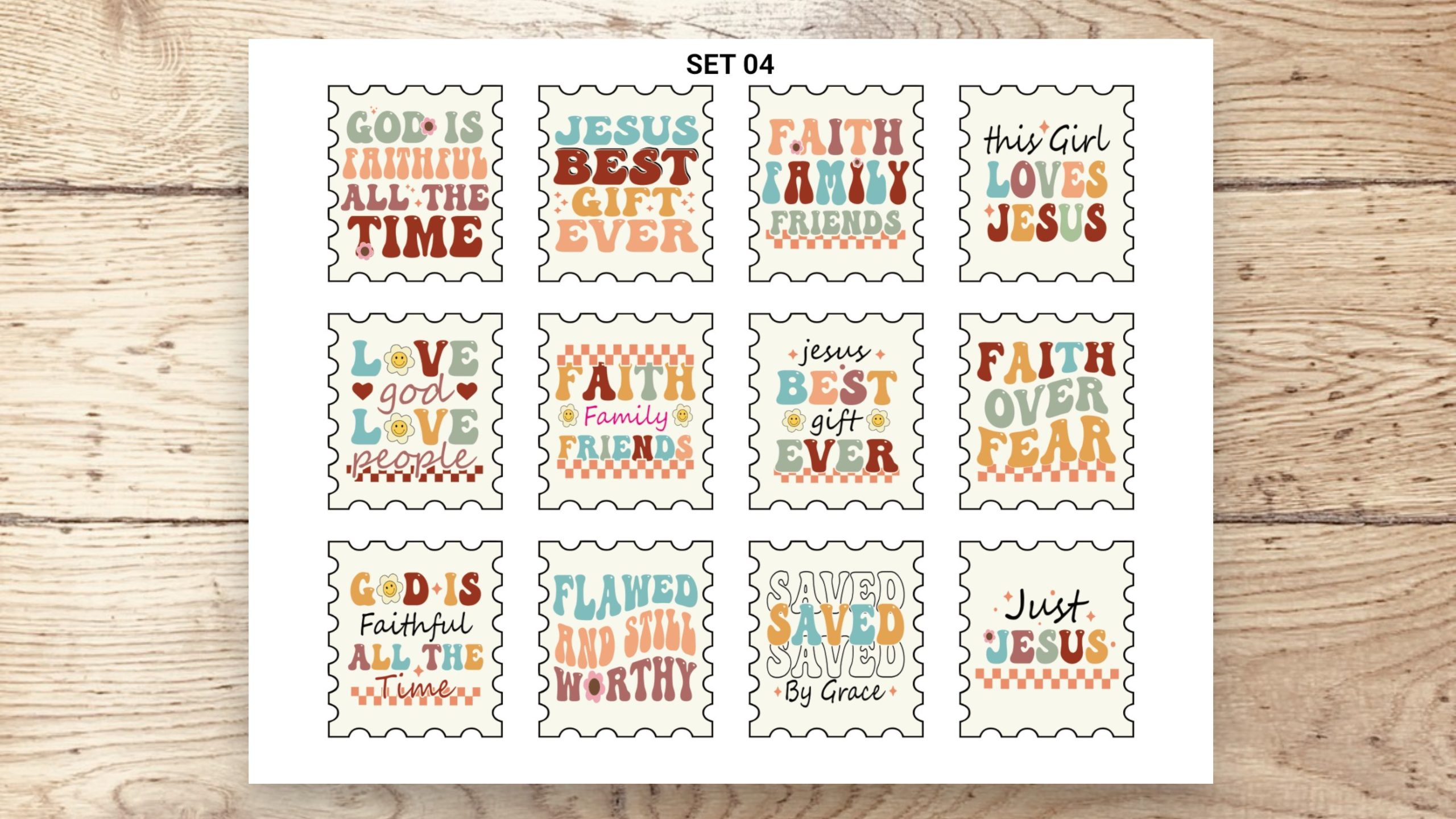 Stamp Stickers - Faith 01 - Image 6