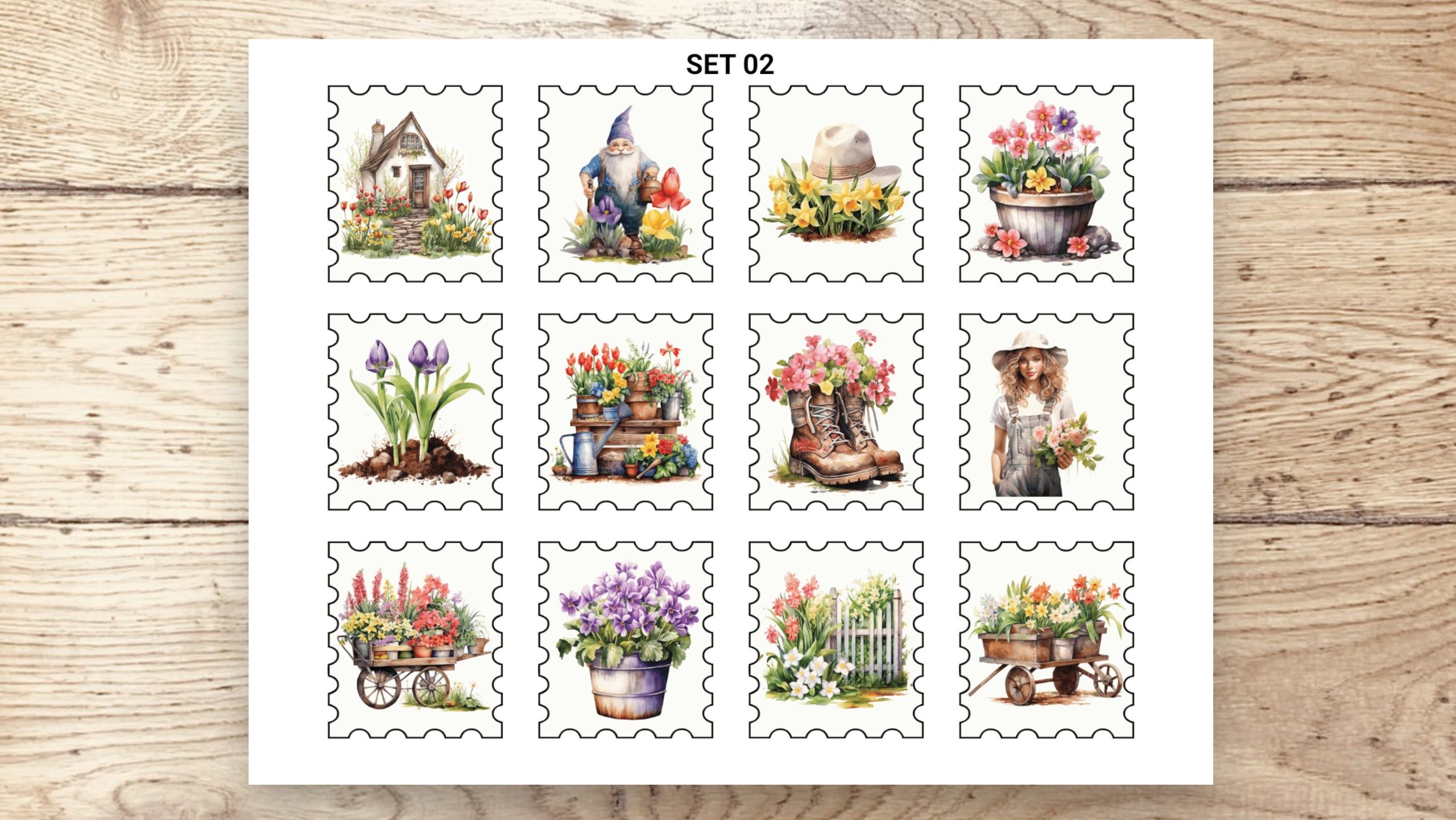Stamp Stickers - Farm Life 01 - Image 4