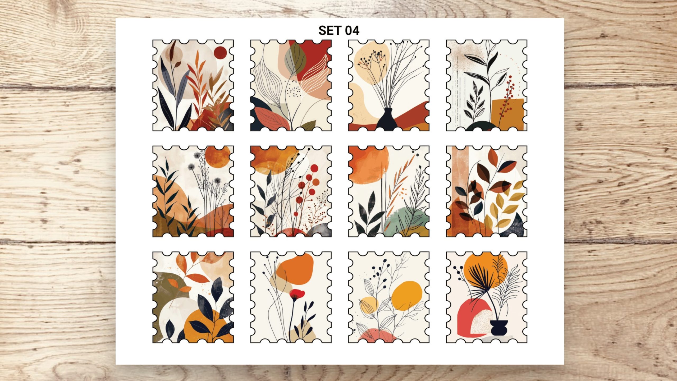 Stamp Stickers - Plants 01 - Image 5