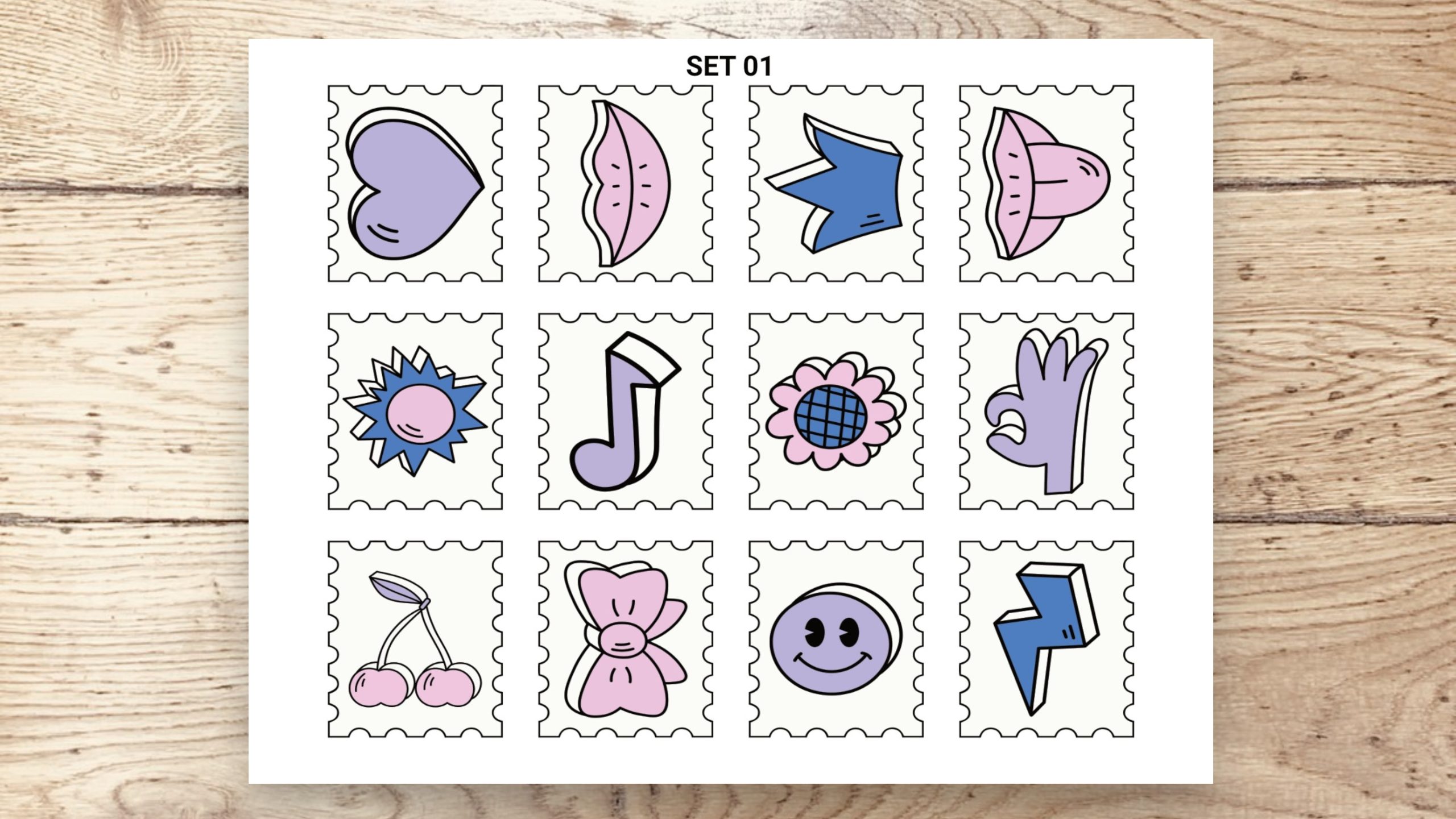 Stamp Stickers - Y2K 01 - Image 3